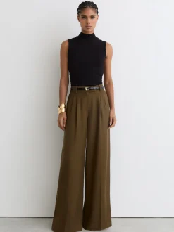 Débardeur Reiss Simone à col montant en coton extensible