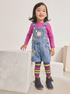 Denim - Ensemble salopette cosmique (3mois-7ans)