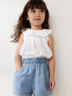 Denim - Short boutonné (3 mois-7 ans)