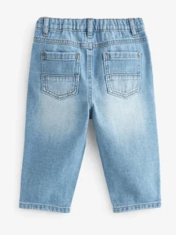 Denim bleu clair - Jeans à plis (3mths-7yrs)