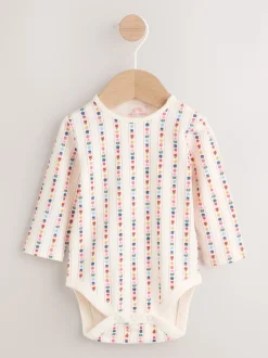 Denim brodé - Ensemble Salopettes et Body Manches longues 2 Pieces (0mois-3ans)