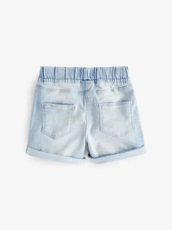 Denim Dark Wash (en) - Short à taille élastique (3mths-10yrs)