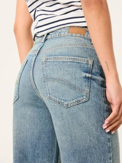 Denim délavé à l’eau de Javel - Jean droit décontracté FatFace