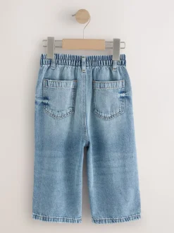 Denim effet vieilli bleu clair - Jeans à jambe large (3mths-7yrs)