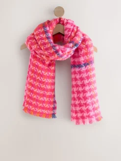 Dent de chien rose - Écharpe épaisse