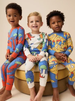 Dinosaure multi-lumineux - Lot de 3 pyjamas Snuggle (9mois-10ans)