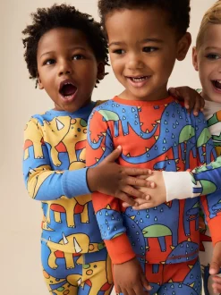 Dinosaure multi-lumineux - Lot de 3 pyjamas Snuggle (9mois-10ans)