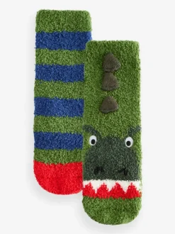 Dinosaure vert - Paquet de chaussettes douillettes 2