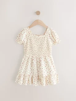 Ditsy rose - Combinaison froncée (3-16 ans)