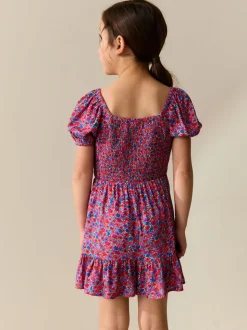 Ditsy rose - Combinaison froncée (3-16 ans)