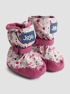 Ditsy rose - Jojo Maman Bébé Chaussons doublés en polaire