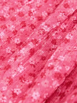 Ditsy rose - Robe Effet froissé à manches d’ange (3-16ans)