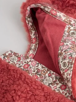 Ditsy rouge - Ensemble de Hauts et Leggings en polaire Bébé 2 pièces (0mois-2ans)