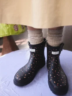 Ditsy étoile pliable Noir - Bottes Wellington Cath Kidston