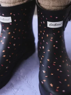 Ditsy étoile pliable Noir - Bottes Wellington Cath Kidston