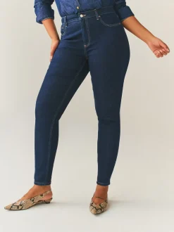 Délavage bleu - Jeans skinny taille mi-haute Hourglass