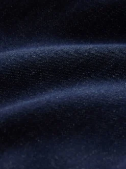 Délavage bleu - Jupe mi-longue en jean à coutures