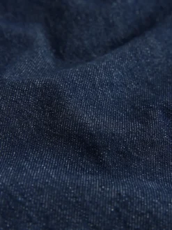 Délavage bleu - Raccourci pochette plaquée Jeans