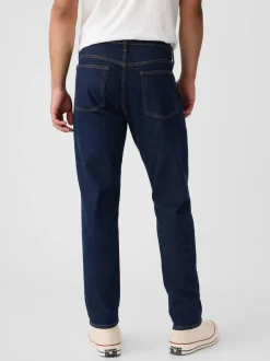 Délavage bleu foncé - Gap Coupe ajustée Comfort Extensible Tapered Jeans