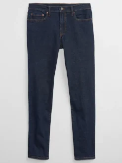 Délavage bleu foncé - Gap Coupe ajustée Comfort Extensible Tapered Jeans