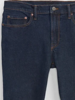 Délavage bleu foncé - Gap Coupe ajustée Comfort Extensible Tapered Jeans
