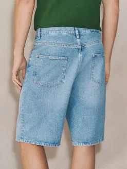 Délavage bleu moyen - Shorts en Denim Edit Jort