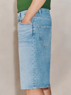 Délavage bleu moyen - Shorts en Denim Edit Jort