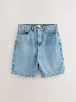 Délavage bleu moyen - Shorts en Denim Edit Jort