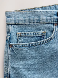 Délavage bleu moyen - Shorts en Denim Edit Jort