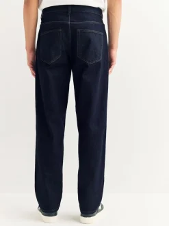 Délavage Indigo - Jean classique extensible à coupe décontractée