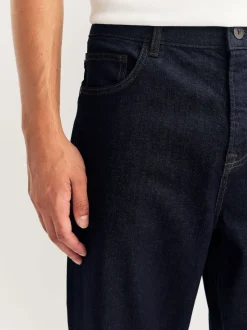 Délavage Indigo - Jean classique extensible à coupe décontractée