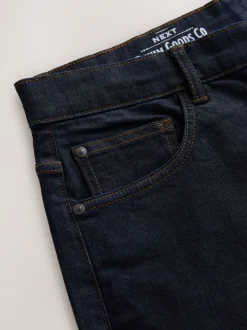 Délavage Indigo - Jean classique extensible à coupe décontractée