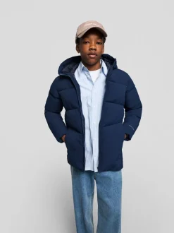 Doudoune à capuche bleue JACK & JONES JUNIOR