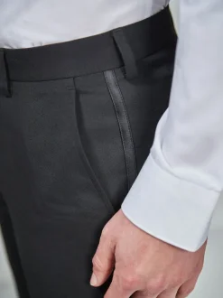 Détail du ruban - Ajustement régulier - Pantalon de costume de smoking