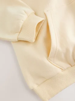 Détail jaune brodé - Sweat à capuche (3-16 ans)