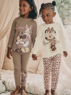 Ecru/Brown - Pyjamas Minnie Mouse Se blottir 2 Pack (9mois-12ans)