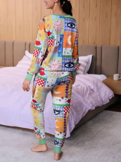 Effet patchwork multicolore - Pyjama Eleanor Bowmer