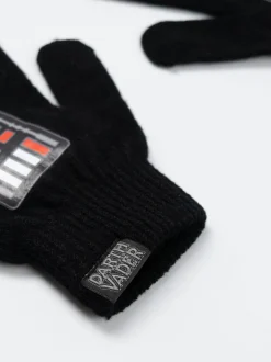 Ensemble bonnet et gants Vanilla Underground Star Wars noir garçon