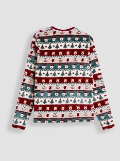 Ensemble de Pyjamas JoJo Maman Bébé en Polaire Fair Isle de Noël pour Hommes
