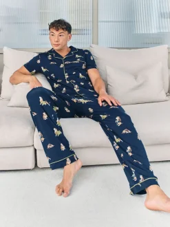 Ensemble de pyjamas longs Chelsea Peers Country Hound imprimé chien