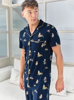 Ensemble de pyjamas longs Chelsea Peers Country Hound imprimé chien