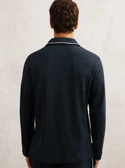 Ensemble de pyjamas Reiss Aubery à passepoils en coton