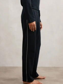 Ensemble de pyjamas Reiss Aubery à passepoils en coton