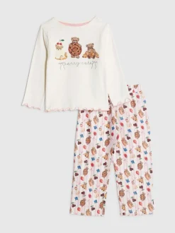 Ensemble haut et bas de pyjama River Island Beary Cute à manches longues