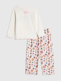 Ensemble haut et bas de pyjama River Island Beary Cute à manches longues