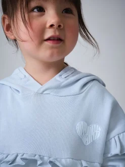 Ensemble jeune smALLSAINTS Lover Sweat à capuche à volants et leggings évasés côtelés