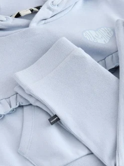 Ensemble jeune smALLSAINTS Lover Sweat à capuche à volants et leggings évasés côtelés