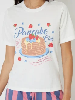 Ensemble pyjama Threadbare à manches courtes imprimé graphique