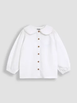 Ensemble salopette et chemisier JoJo Maman Bébé en velours côtelé brodé