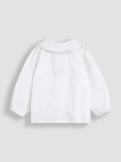 Ensemble salopette et chemisier JoJo Maman Bébé en velours côtelé brodé